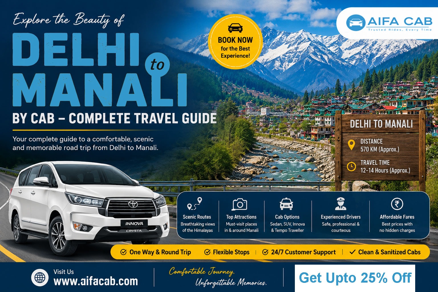 Delhi to Manali Cab Travel Guide